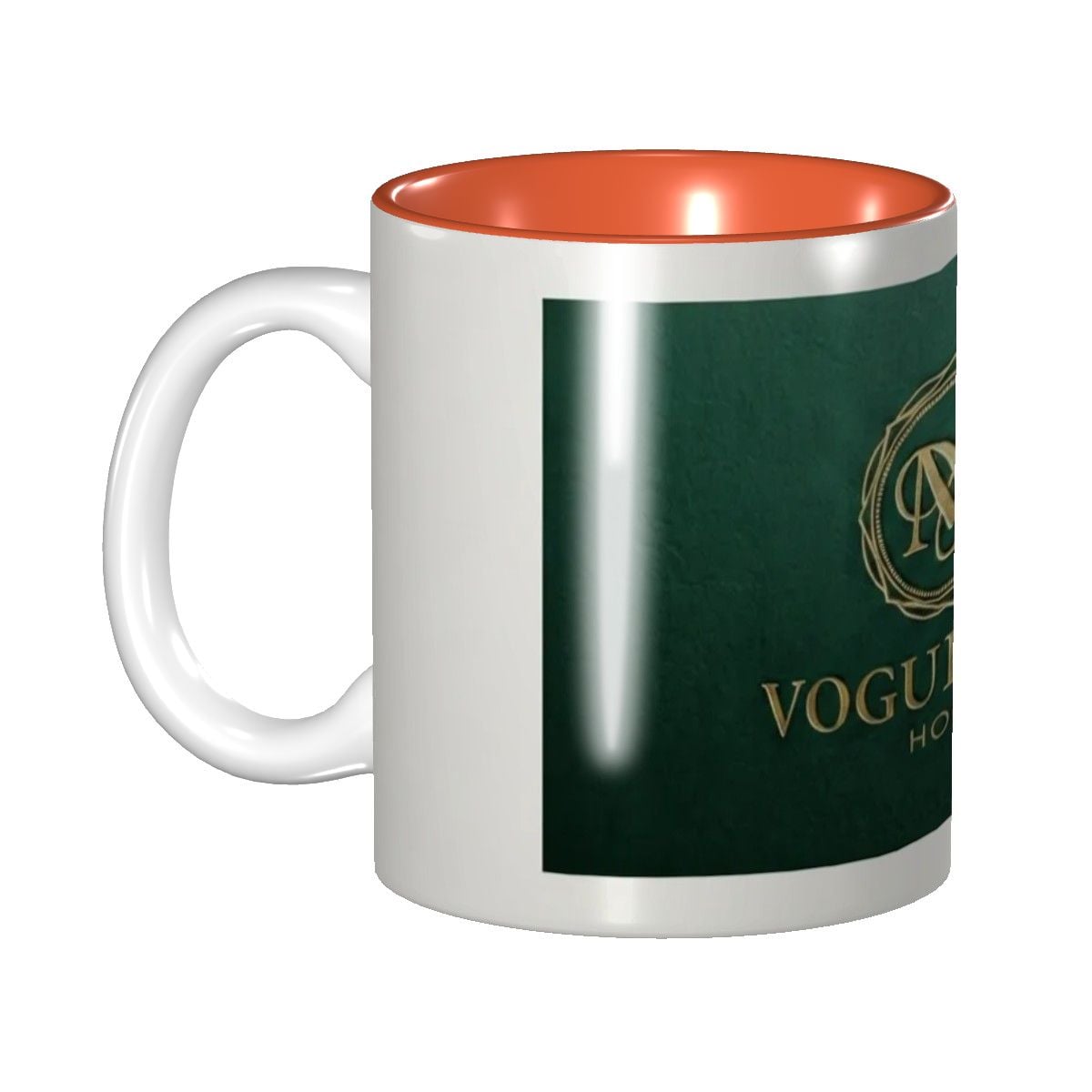 Elegant Green Interior Ceramic Mug - Perfect for Home & Office Gift