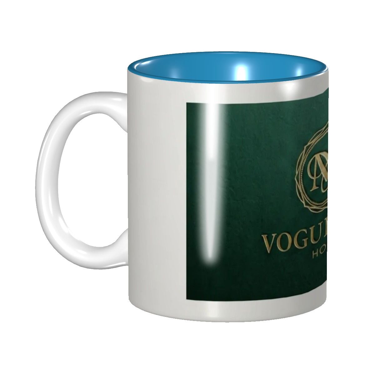 Elegant Green Interior Ceramic Mug - Perfect for Home & Office Gift