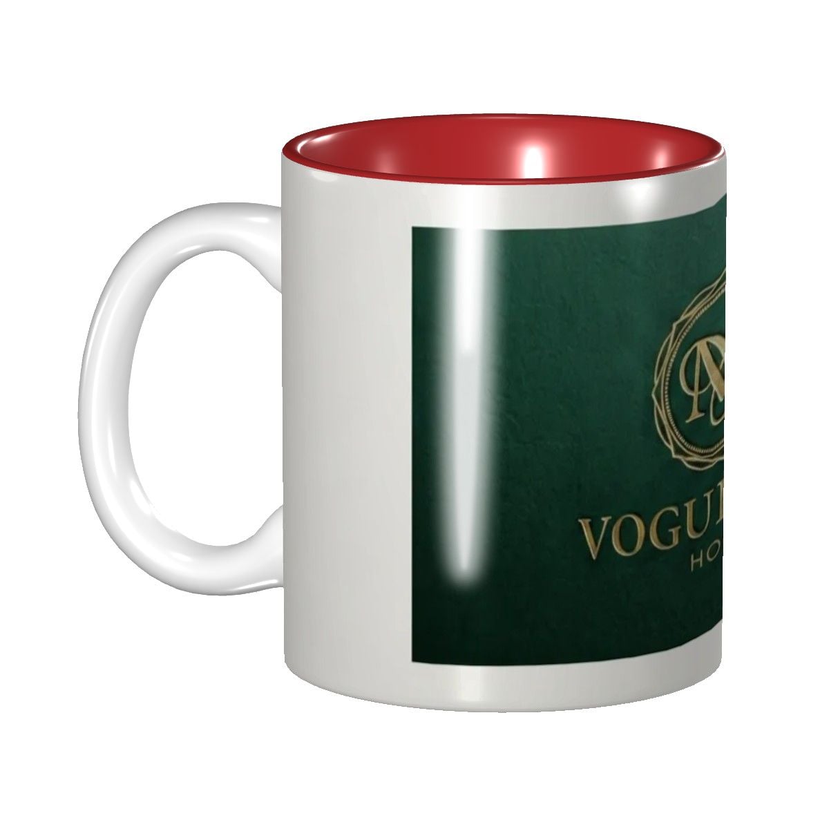 Elegant Green Interior Ceramic Mug - Perfect for Home & Office Gift