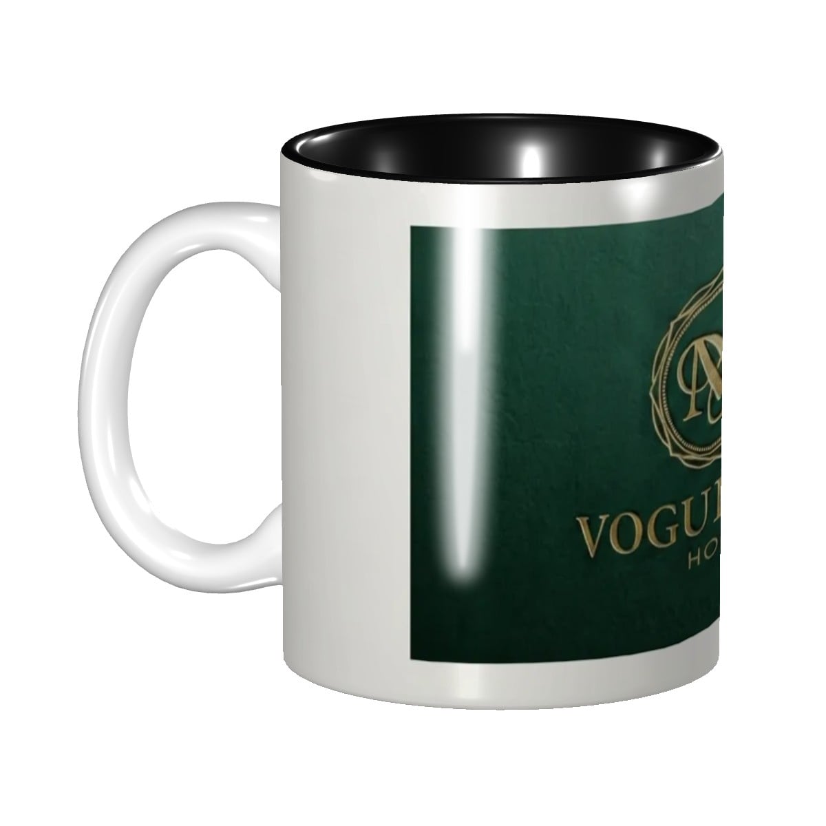 Elegant Green Interior Ceramic Mug - Perfect for Home & Office Gift