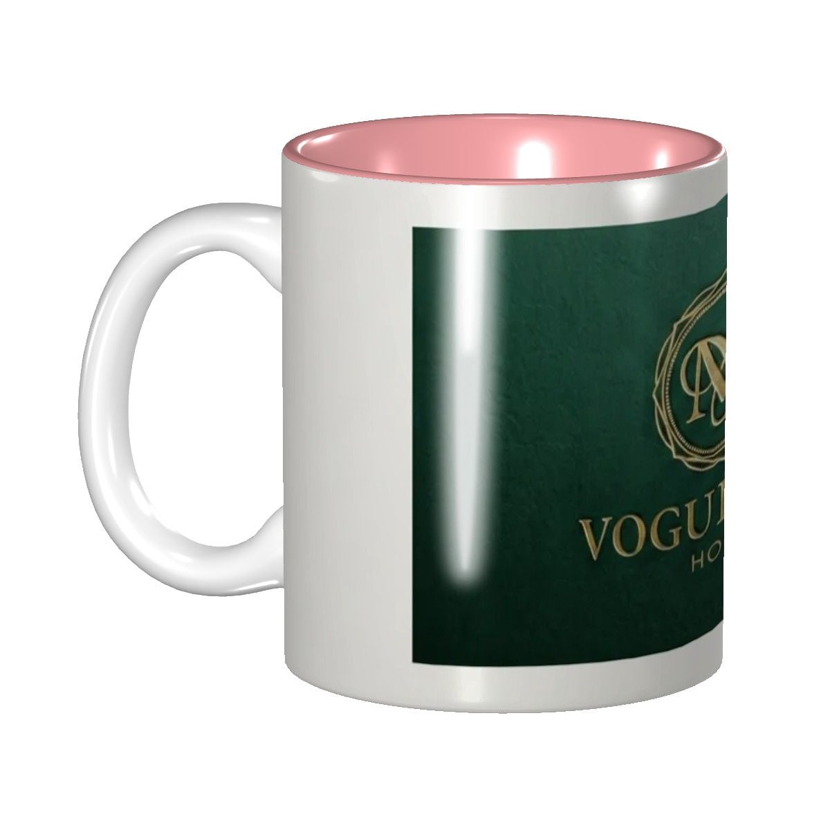 Elegant Green Interior Ceramic Mug - Perfect for Home & Office Gift