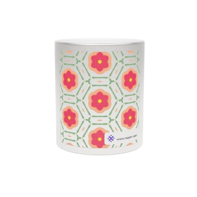 Elegant Floral Print Ceramic Mug