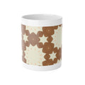 Geometric Brown Star Ceramic Mug