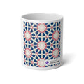 Star Pattern Ceramic Coffee Mug - Traditional Art Design